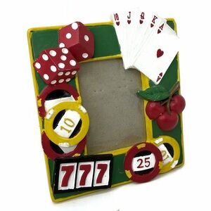Ceramic Casino Gambling Picture Frame